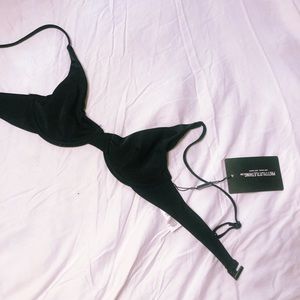 Black PLT Swim Top NWT